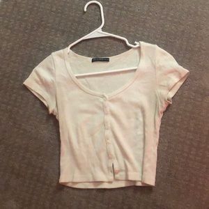 brandy melville white zelly top